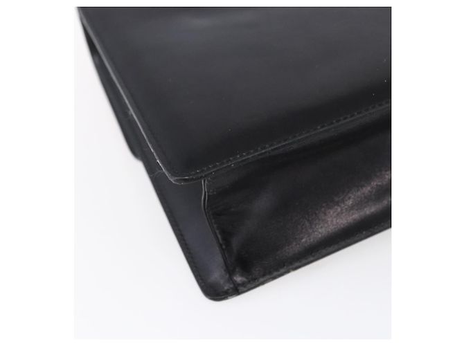 Autre Marque Borsa a spalla in pelle nera e oro Nova Check di Burberrys Auth bs30769 Nero D'oro - vista 16