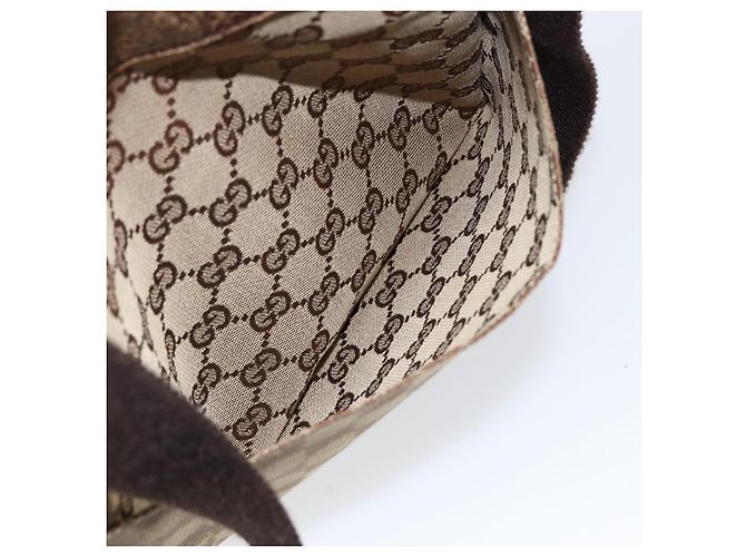 Borsa a Spalla GG Canvas Gucci Beige 27639 Auth 151876 - vista 11