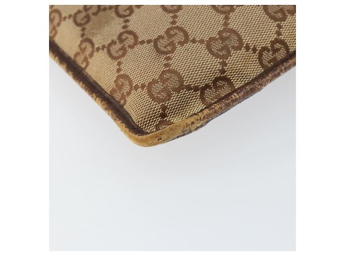 Borsa a Spalla GG Canvas Gucci Beige 27639 Auth 151876 - vista 14