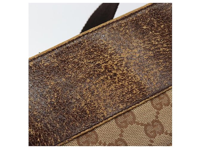 Borsa a Spalla GG Canvas Gucci Beige 27639 Auth 151876 - vista 17