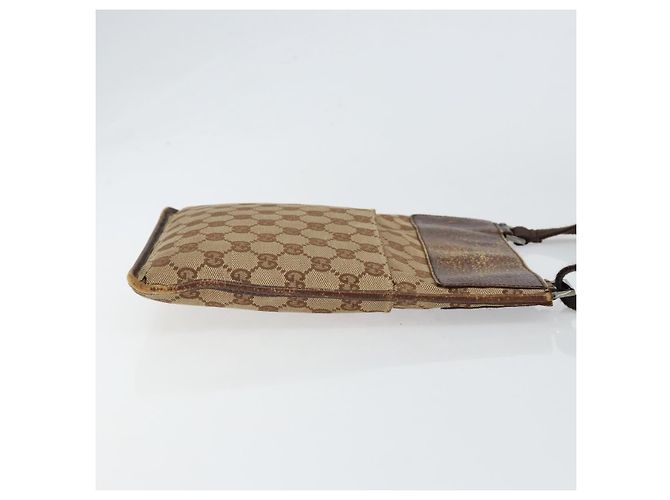 Borsa a Spalla GG Canvas Gucci Beige 27639 Auth 151876 - vista 3