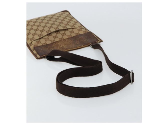 Borsa a Spalla GG Canvas Gucci Beige 27639 Auth 151876 - vista 7