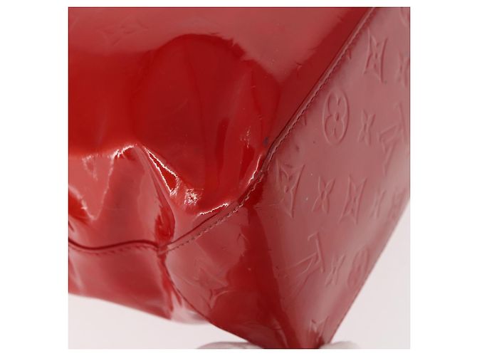 LOUIS VUITTON Monogram Vernis Reade MM Hand Bag Red Rouge M91086 LV Auth 152096 - view 15