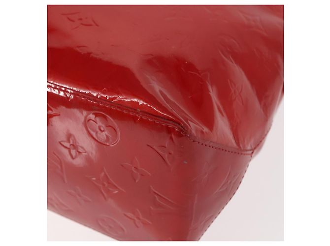 LOUIS VUITTON Monogram Vernis Reade MM Hand Bag Red Rouge M91086 LV Auth 152096 - view 16