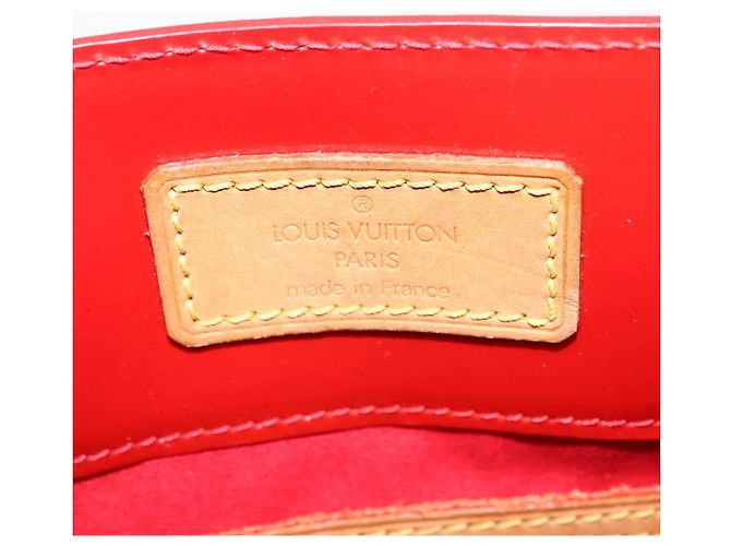 LOUIS VUITTON Monogram Vernis Reade MM Hand Bag Red Rouge M91086 LV Auth 152096 - view 17