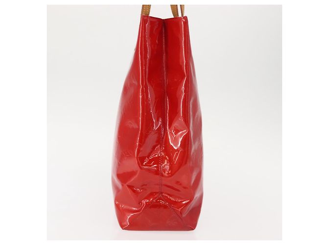 LOUIS VUITTON Monogram Vernis Reade MM Hand Bag Red Rouge M91086 LV Auth 152096 - view 4