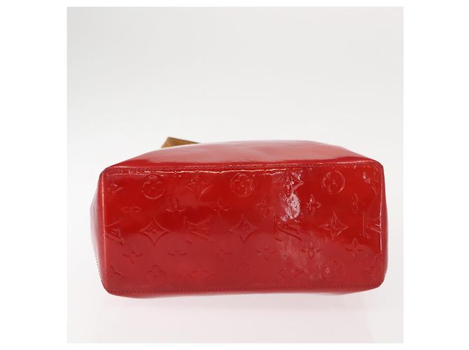 LOUIS VUITTON Monogram Vernis Reade MM Hand Bag Red Rouge M91086 LV Auth 152096 - view 5