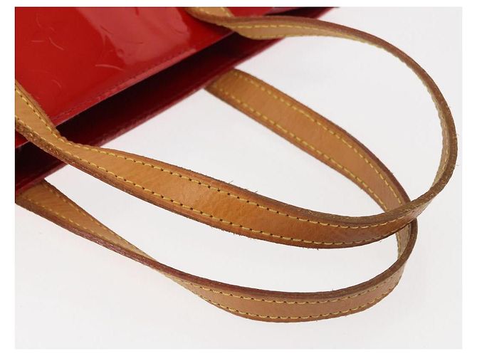 LOUIS VUITTON Monogram Vernis Reade MM Hand Bag Red Rouge M91086 LV Auth 152096 - view 7