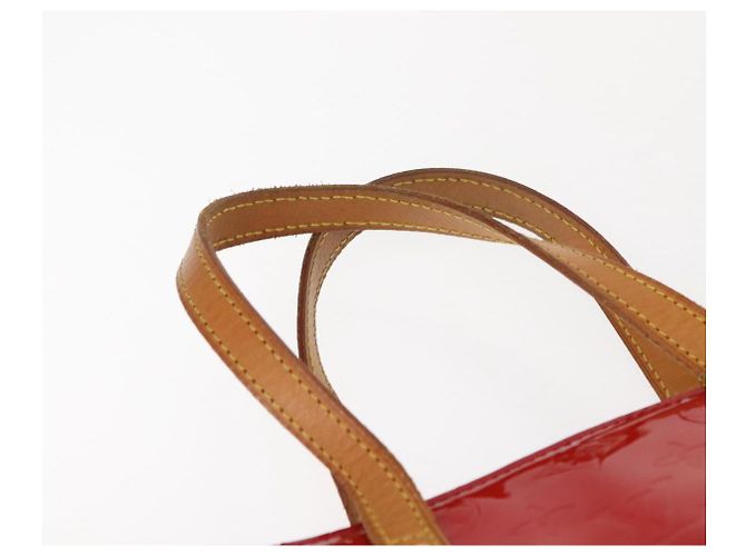 LOUIS VUITTON Monogram Vernis Reade MM Hand Bag Red Rouge M91086 LV Auth 152096 - view 8