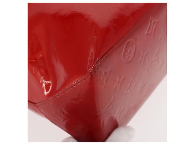 LOUIS VUITTON Monogram Vernis Reade MM Hand Bag Red Rouge M91086 LV Auth 152096 - view 9