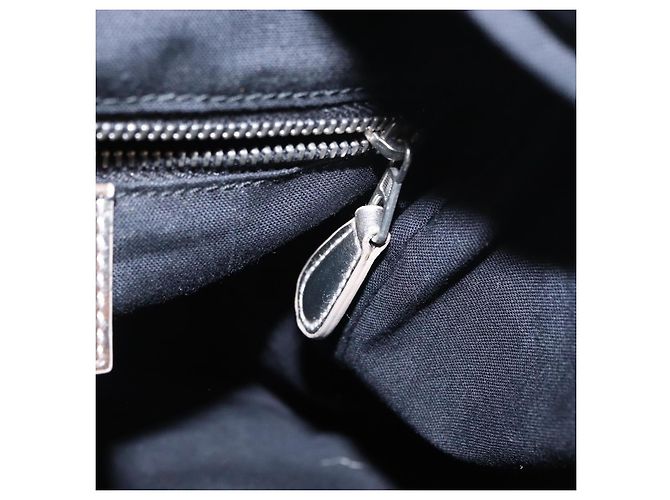 BALENCIAGA Borsa a Mano Grease in Pelle Argento 203249 Auth bs30812 - vista 22