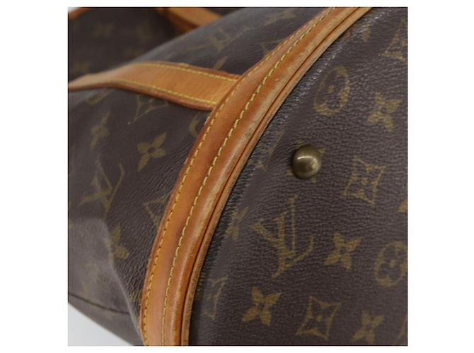 LOUIS VUITTON Borsa a Spalla Monogram Bucket GM M42236 LV Auth bs30623 Monogramma - vista 14