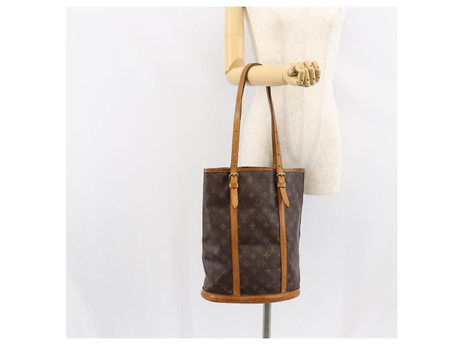 LOUIS VUITTON Borsa a Spalla Monogram Bucket GM M42236 LV Auth bs30623 Monogramma - vista 22