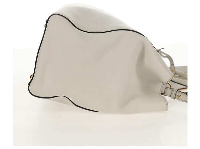 Borsa a mano FENDI 2Jours in pelle 2 in 1 bianco oro Auth bs30333 D'oro - vista 4