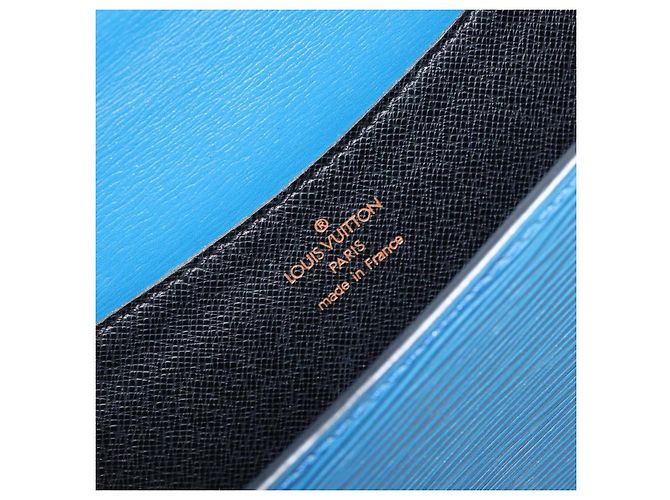 LOUIS VUITTON Borsa a Spalla Epi Grenel Blu M52362 LV Auth ep11728 - vista 18