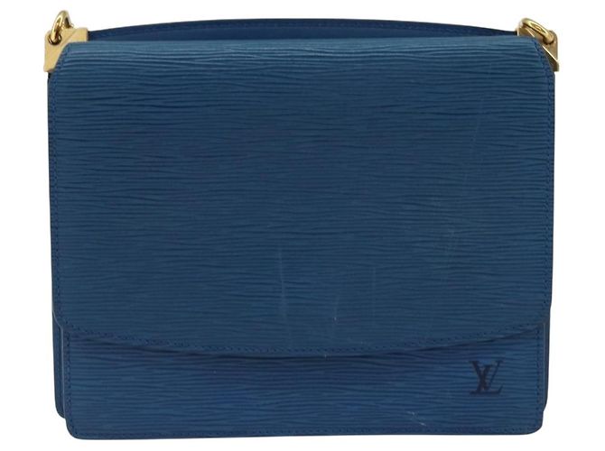 LOUIS VUITTON Borsa a Spalla Epi Grenel Blu M52362 LV Auth ep11728 - vista 2