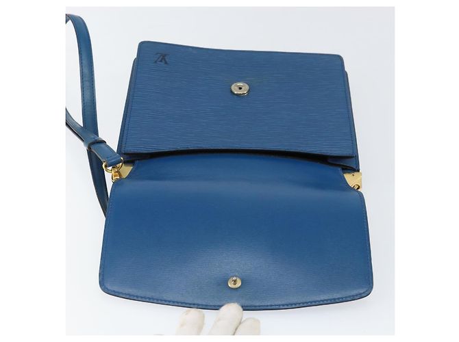 LOUIS VUITTON Borsa a Spalla Epi Grenel Blu M52362 LV Auth ep11728 - vista 21