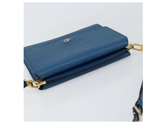 LOUIS VUITTON Borsa a Spalla Epi Grenel Blu M52362 LV Auth ep11728 - vista 6