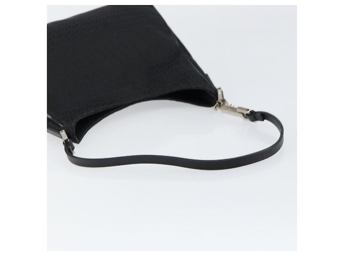 Borsa a Spalla in Tela Zucchino FENDI Nera Argento Auth 149754 Nero - vista 7