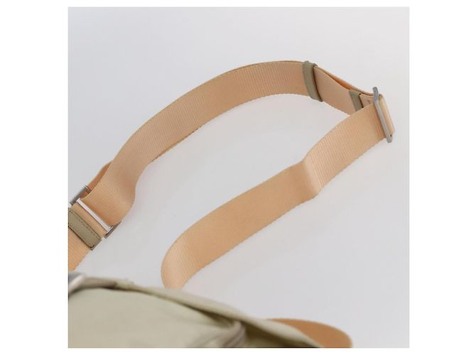 PRADA Shoulder Bag Nylon Beige Auth ki5997 - view 14