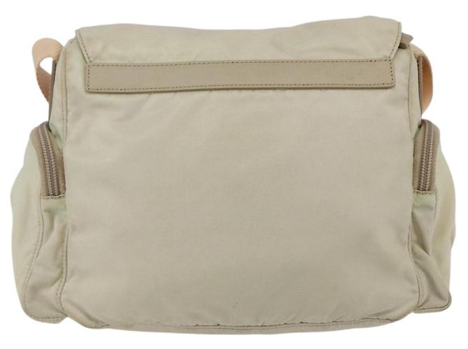 PRADA Shoulder Bag Nylon Beige Auth ki5997 - view 2