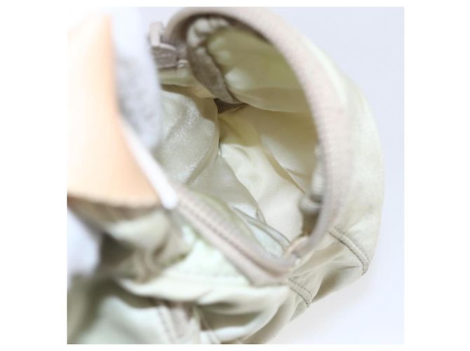 PRADA Shoulder Bag Nylon Beige Auth ki5997 - view 25