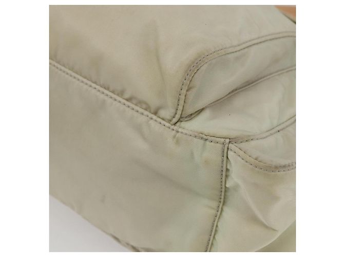 PRADA Shoulder Bag Nylon Beige Auth ki5997 - view 8