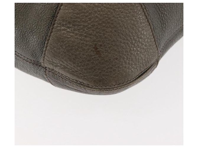Borsa a spalla in pelle Gucci Soho Chain grigia 326706 Auth 146271 Marrone - vista 15