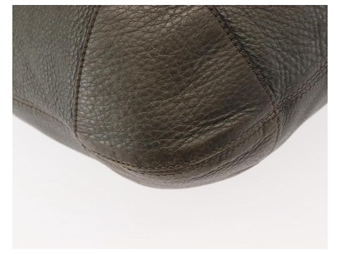 Borsa a spalla in pelle Gucci Soho Chain grigia 326706 Auth 146271 Marrone - vista 16