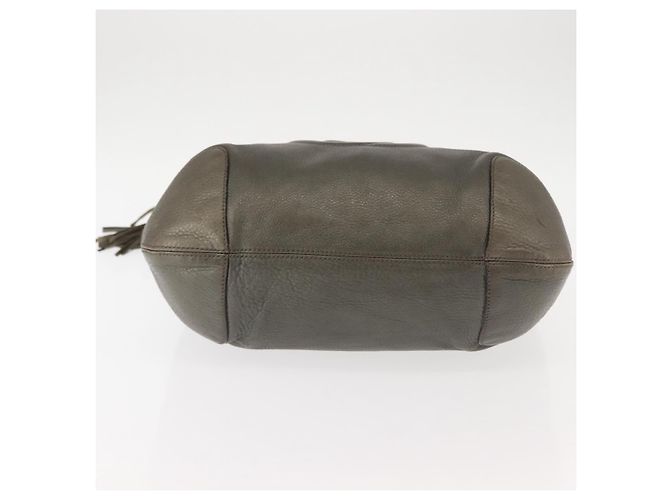 Borsa a spalla in pelle Gucci Soho Chain grigia 326706 Auth 146271 Marrone - vista 5