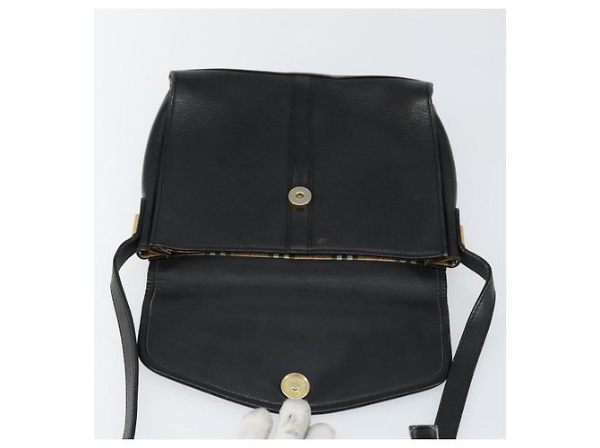 Autre Marque Borsa a Spalla Burberrys in Pelle Nera e Oro Auth ep11023 Nero D'oro - vista 11