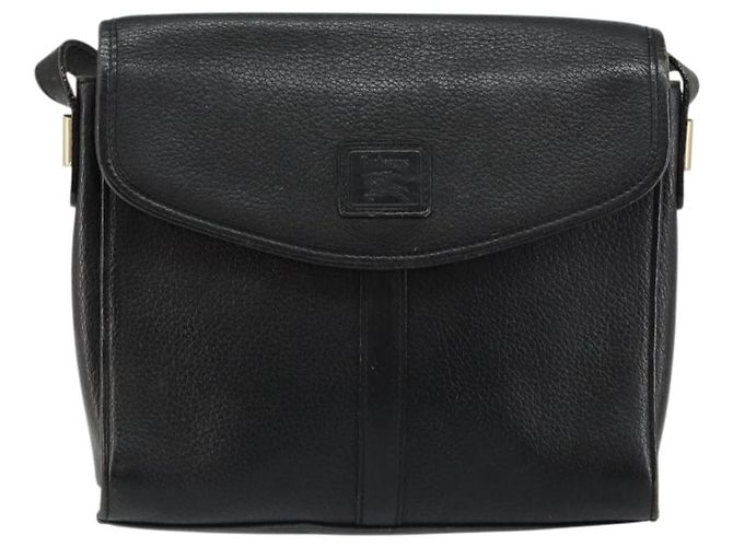 Autre Marque Borsa a Spalla Burberrys in Pelle Nera e Oro Auth ep11023 Nero D'oro - vista 13