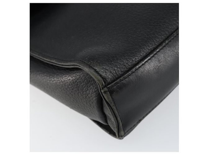 Autre Marque Borsa a Spalla Burberrys in Pelle Nera e Oro Auth ep11023 Nero D'oro - vista 14