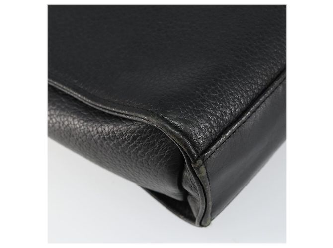 Autre Marque Borsa a Spalla Burberrys in Pelle Nera e Oro Auth ep11023 Nero D'oro - vista 16