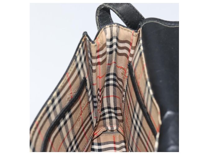 Autre Marque Borsa a Spalla Burberrys in Pelle Nera e Oro Auth ep11023 Nero D'oro - vista 18