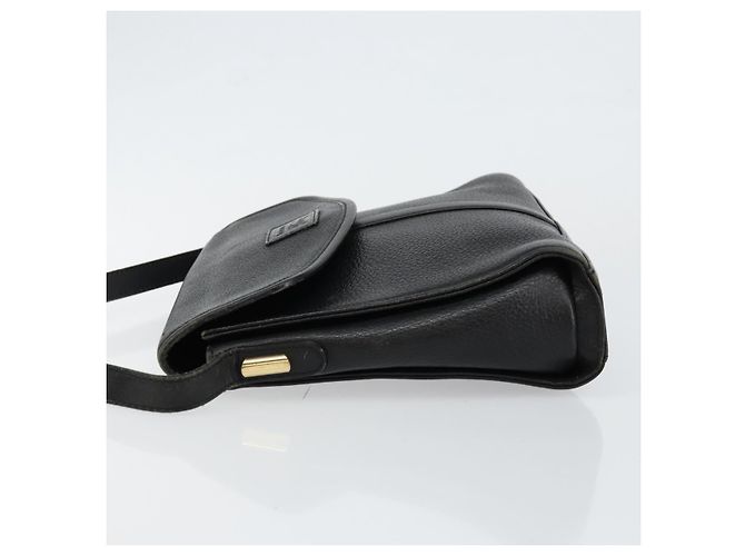 Autre Marque Borsa a Spalla Burberrys in Pelle Nera e Oro Auth ep11023 Nero D'oro - vista 4