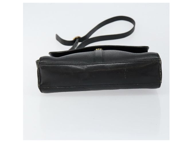 Autre Marque Borsa a Spalla Burberrys in Pelle Nera e Oro Auth ep11023 Nero D'oro - vista 5