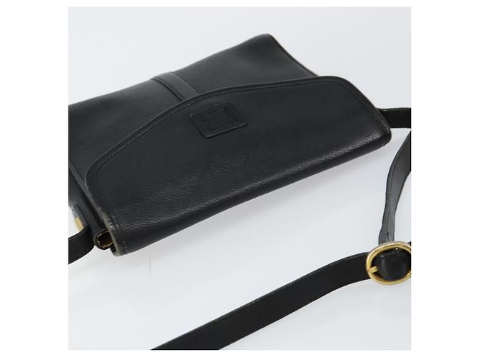 Autre Marque Borsa a Spalla Burberrys in Pelle Nera e Oro Auth ep11023 Nero D'oro - vista 6