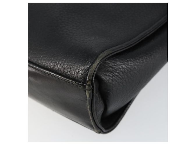 Autre Marque Borsa a Spalla Burberrys in Pelle Nera e Oro Auth ep11023 Nero D'oro - vista 9