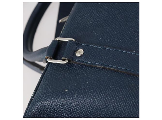 LOUIS VUITTON Taiga Porta Documenti da Viaggio PM Borsa 2way Blu M30639 Auth 136614 - vista 10