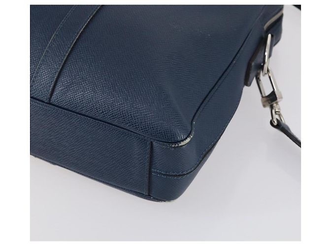 LOUIS VUITTON Taiga Porta Documenti da Viaggio PM Borsa 2way Blu M30639 Auth 136614 - vista 16