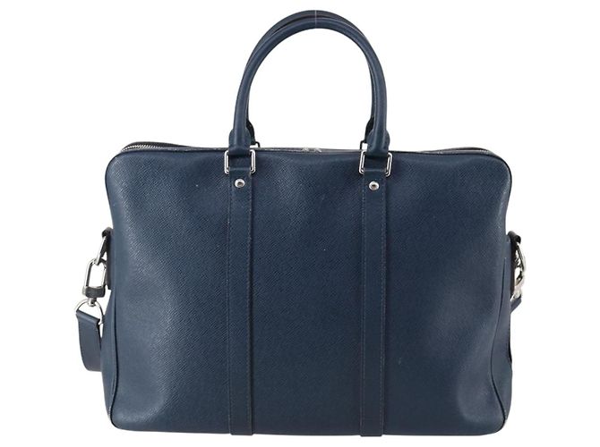 LOUIS VUITTON Taiga Porta Documenti da Viaggio PM Borsa 2way Blu M30639 Auth 136614 - vista 2