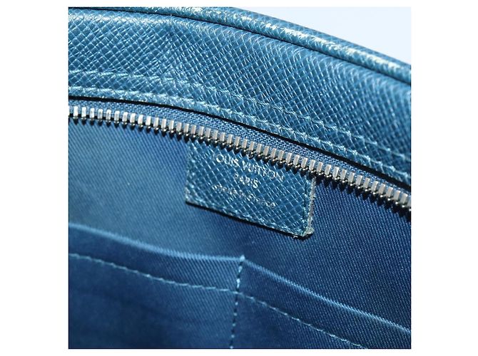 LOUIS VUITTON Taiga Porta Documenti da Viaggio PM Borsa 2way Blu M30639 Auth 136614 - vista 20