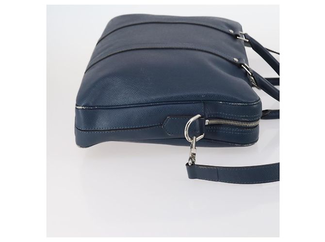 LOUIS VUITTON Taiga Porta Documenti da Viaggio PM Borsa 2way Blu M30639 Auth 136614 - vista 3