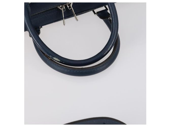 LOUIS VUITTON Taiga Porta Documenti da Viaggio PM Borsa 2way Blu M30639 Auth 136614 - vista 8