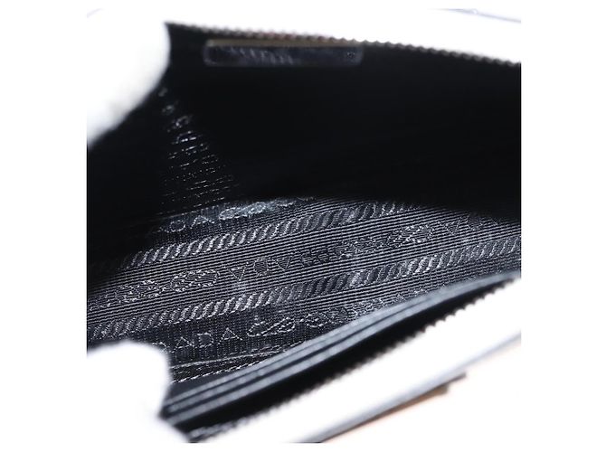 Saffiano Borsa a spalla PRADA in pelle Safiano bianca argento Auth bs29803 Bianco - vista 11