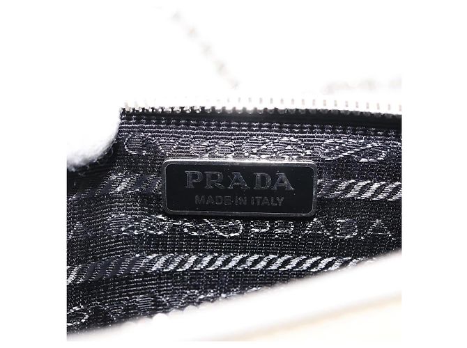 Saffiano Borsa a spalla PRADA in pelle Safiano bianca argento Auth bs29803 Bianco - vista 18