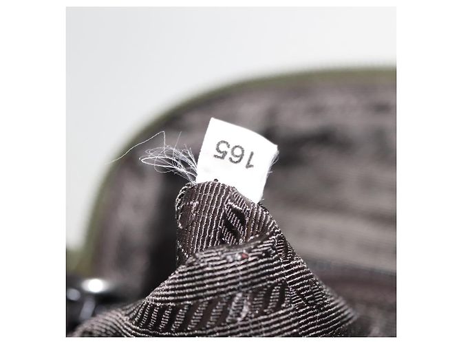 PRADA Schultertasche Nylon Grün Silber Authentisch 147192 - Ansicht 12