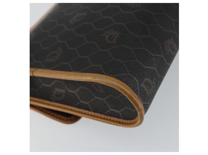 Borsa a Spalla in Tela Honeycomb PVC Nera e Dorata Auth BA6582 Christian Dior Nero D'oro - vista 16