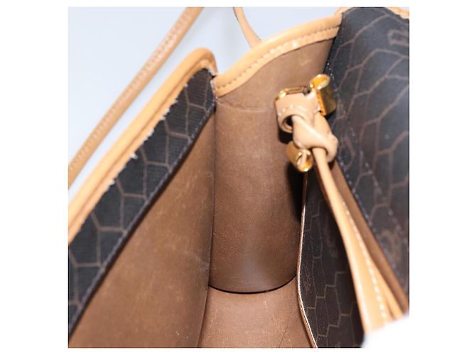 Borsa a Spalla in Tela Honeycomb PVC Nera e Dorata Auth BA6582 Christian Dior Nero D'oro - vista 20